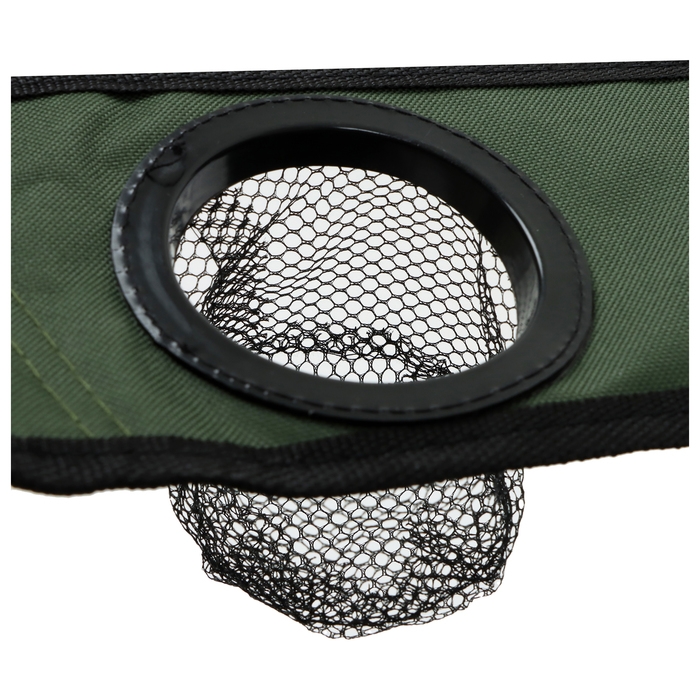 Кресло складное с подстаканником, 60 х 60 х 106 см, до 120 кг, цвет зелёный Кресло складное с подстаканником, 60 х 60 х 106 см, до 120 кг, цвет зелёный