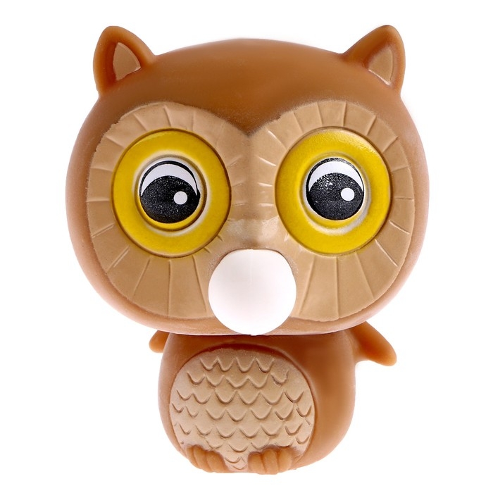 Мялка «Совушка» надувает шарик Мялка «Совушка» надувает шарик