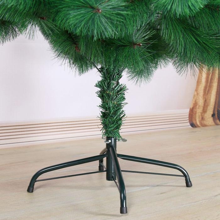 Кедр зеленый 180 см, d иголок 10 см, d нижнего яруса 102 см, 235 веток, металл подставка Кедр зеленый 180 см, d иголок 10 см, d нижнего яруса 102 см, 235 веток, металл подставка