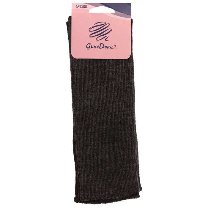 Гетры для гимнастики и танцев Grace Dance №1, длина 50 см, цвет серый Гетры для гимнастики и танцев Grace Dance №1, длина 50 см, цвет серый