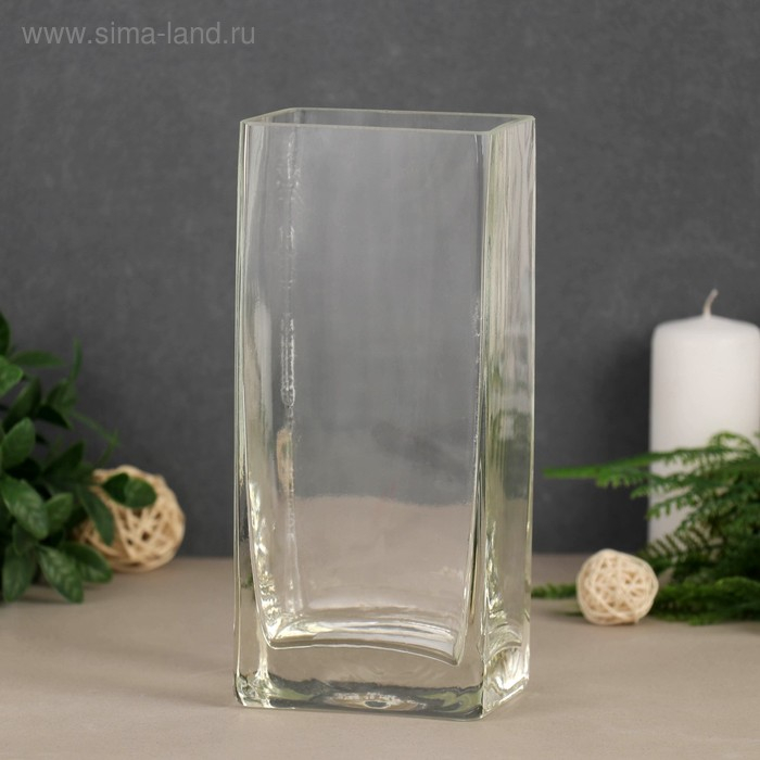 Ваза Ваза "Евстигней" 8х10х22см 2333 прозрачная