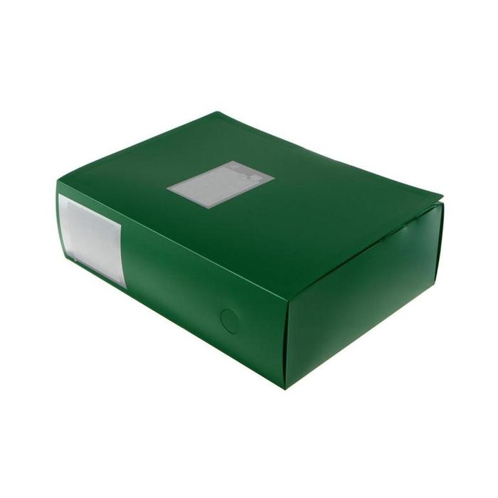 Папка-короб архивная А4, корешок 80 мм, пластик, Calligrata, вырубная застежка, зелёная, до 700 листов Папка-короб архивная А4, корешок 80 мм, пластик, Calligrata, вырубная застежка, зелёная, до 700 листов