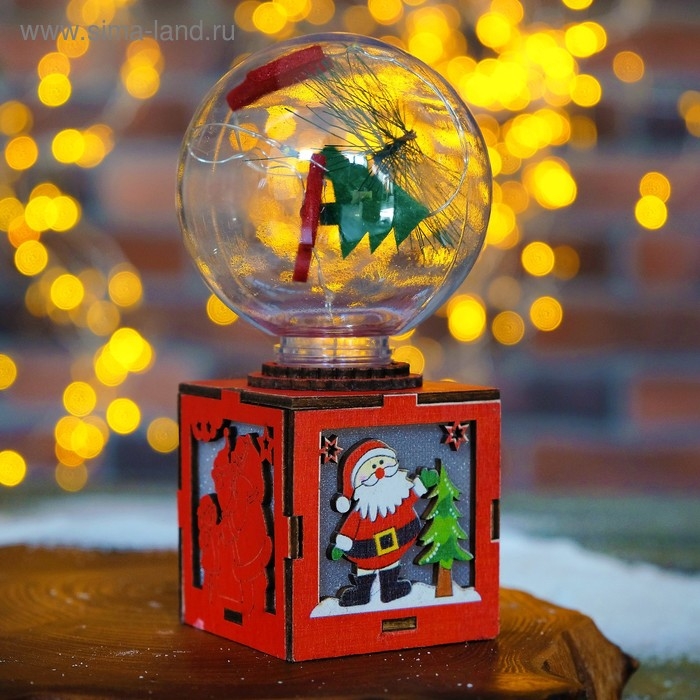 Декор с подсветкой Декор с подсветкой "Новогодний шар" 7,5×7,5×14 см