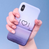 Чехол на телефон iPhone X/XS «Любовь‒это маяк» soft touch, 14,5 × 7 см