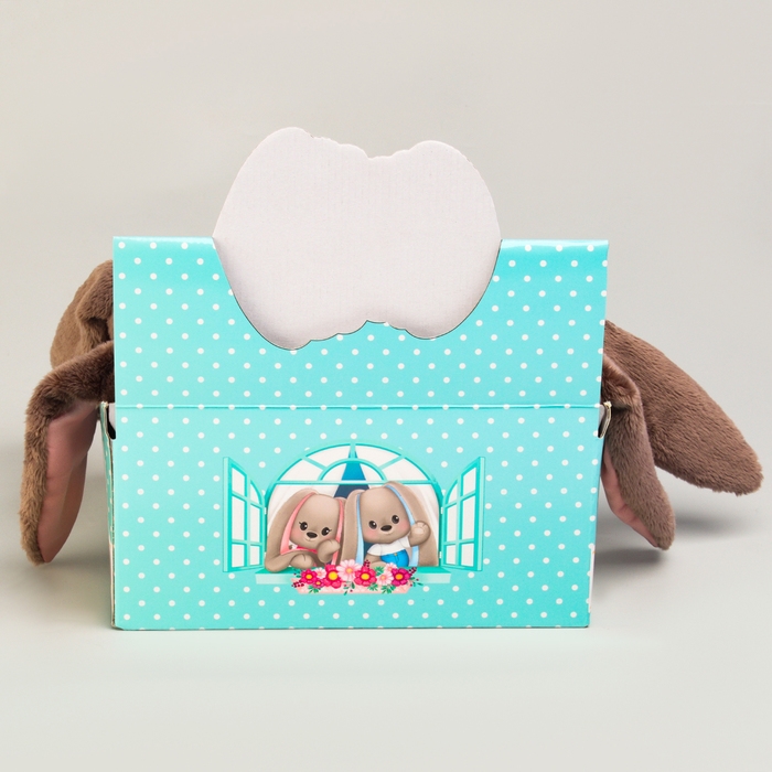 Мягкая игрушка  Мягкая игрушка "Зайка Li" в шоубоксе, заяц, 10 см