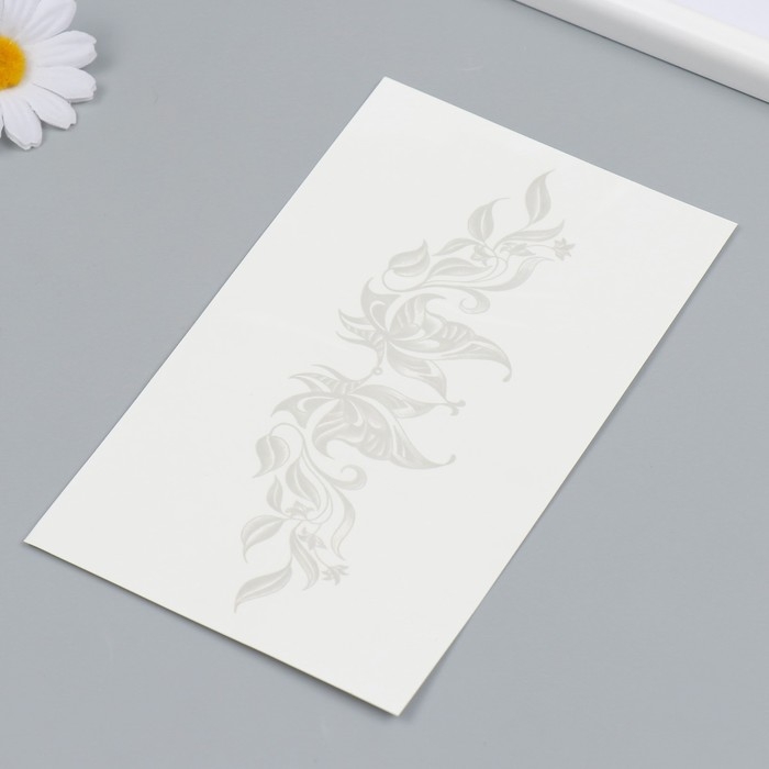 Татуировка на тело синяя Татуировка на тело синяя "Бабочка с перьями" 18х11 см МИКС