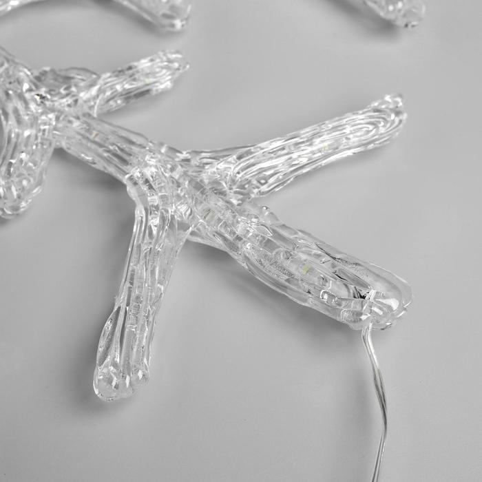 Светодиодная фигура «Снежинка» 39 см, акрил, 50 LED, 220 В, свечение синее Светодиодная фигура «Снежинка» 39 см, акрил, 50 LED, 220 В, свечение синее