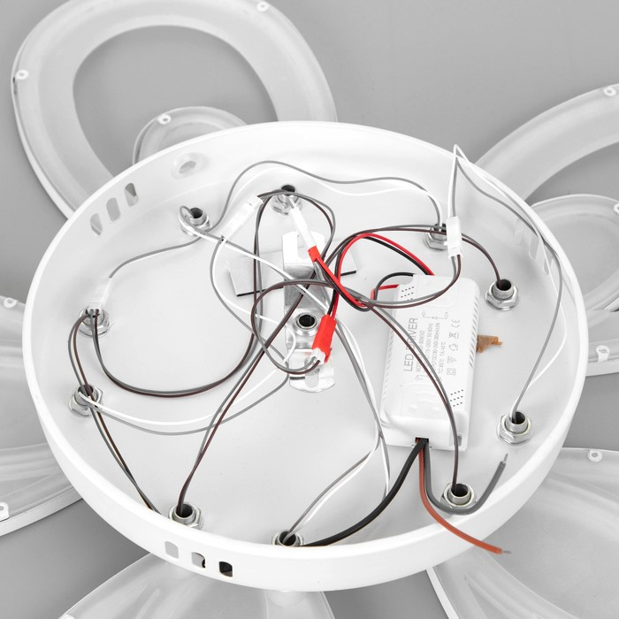 Люстра с ПДУ 59125/5WT LED 90+90Вт 3 режима диммер белый 65х65х14 см BayerLux