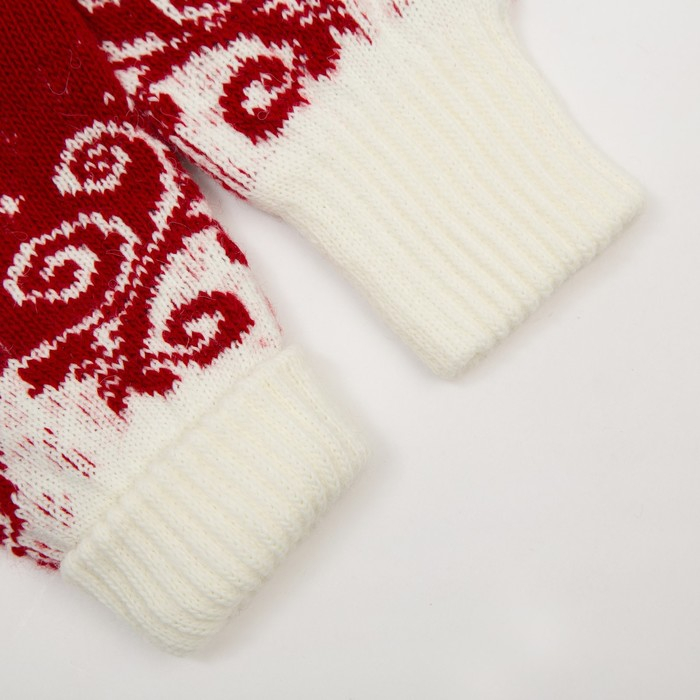 Варежки женские, цвет красный, размер 18 Варежки женские, цвет красный, размер 18