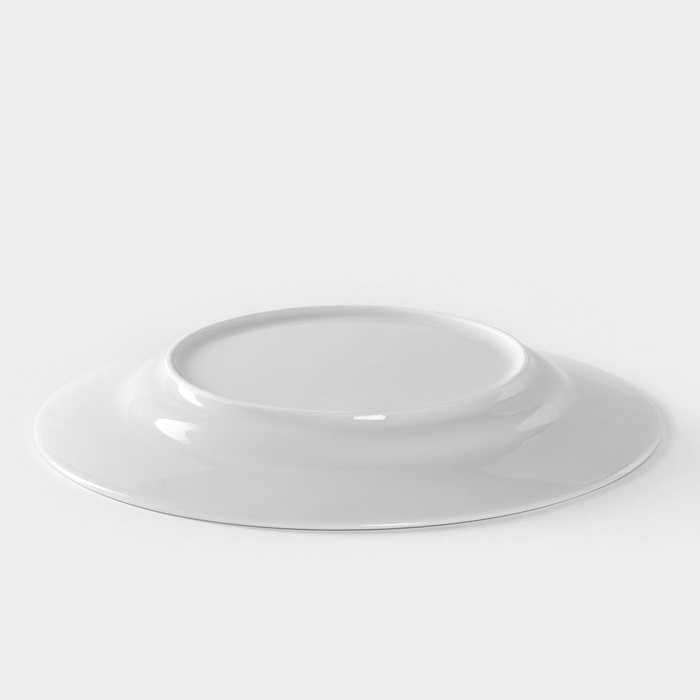 Тарелка фарфоровая «Идиллия», d=24 см, белая Тарелка фарфоровая «Идиллия», d=24 см, белая