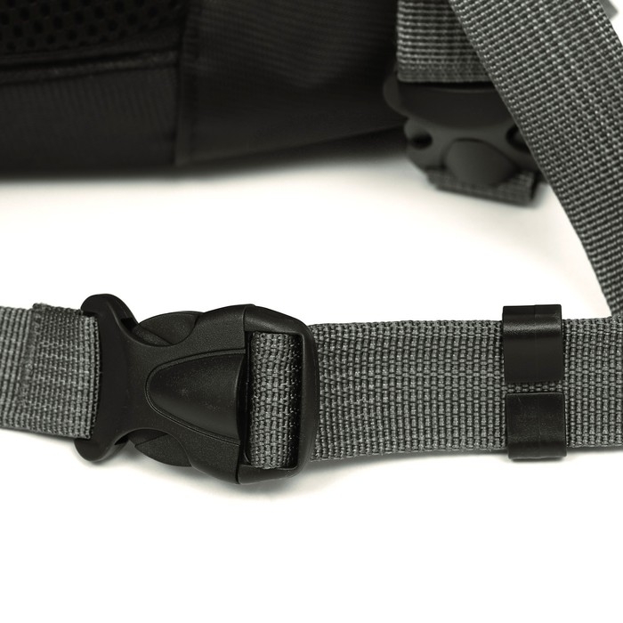 Рюкзак-переноска для кошек и собак, максимальный вес 22 кг, 41 х 24 х 55 см, чёрный Рюкзак-переноска для кошек и собак, максимальный вес 22 кг, 41 х 24 х 55 см, чёрный