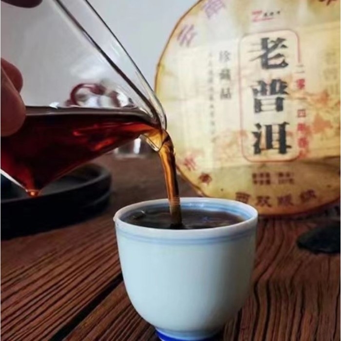 Китайский выдержанный чай  Китайский выдержанный чай "Шу Пуэр. Lao puer", 357 г, 2014 г, блин