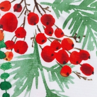 Скатерть новогодняя Доляна "Сhristmas berries" 145*300 +/- 2 см, 100% п/э