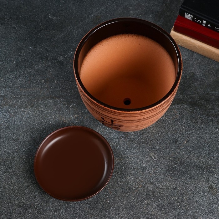 Набор горшков Набор горшков "Восток" 0,4; 1; 2,5; 5 л., коричневый