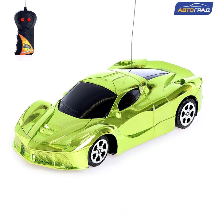 Машина радиоуправляемая «Шоукар», работает от батареек, цвет зелёный Машина радиоуправляемая «Шоукар», работает от батареек, цвет зелёный