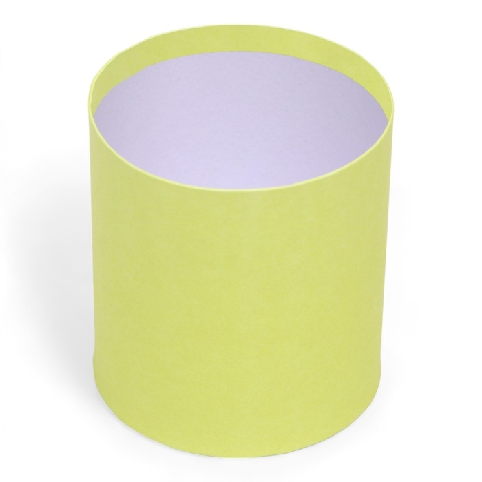 Набор круглых коробок 2в1 , Набор круглых коробок 2в1 ,"Салатовый", без крышки, 10 х 10 х 10,5 см