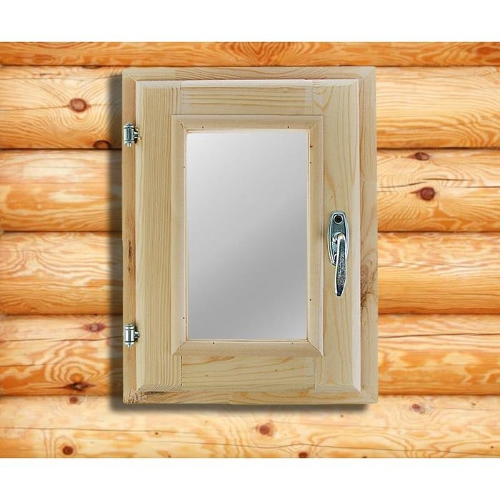 Окно, 40×30см, двойное стекло, из хвои Окно, 40×30см, двойное стекло, из хвои