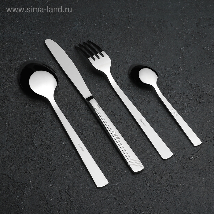 Набор столовый &laquo;Аппетит&raquo;, 48 предметов, толщина 2 мм, декоративная коробка