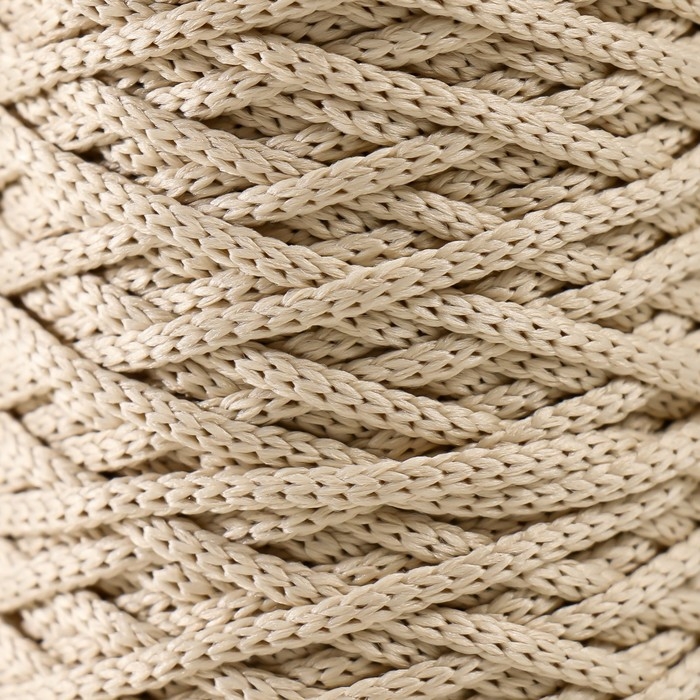 Шнур для вязания 100% полиэфир 3мм 100м/200±20гр (03-светло-бежевый)