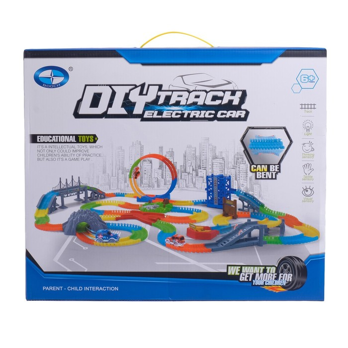 Автотрек «Магический Трек», гибкий, светится в темноте, 261 деталь, лифт Автотрек «Магический Трек», гибкий, светится в темноте, 261 деталь, лифт