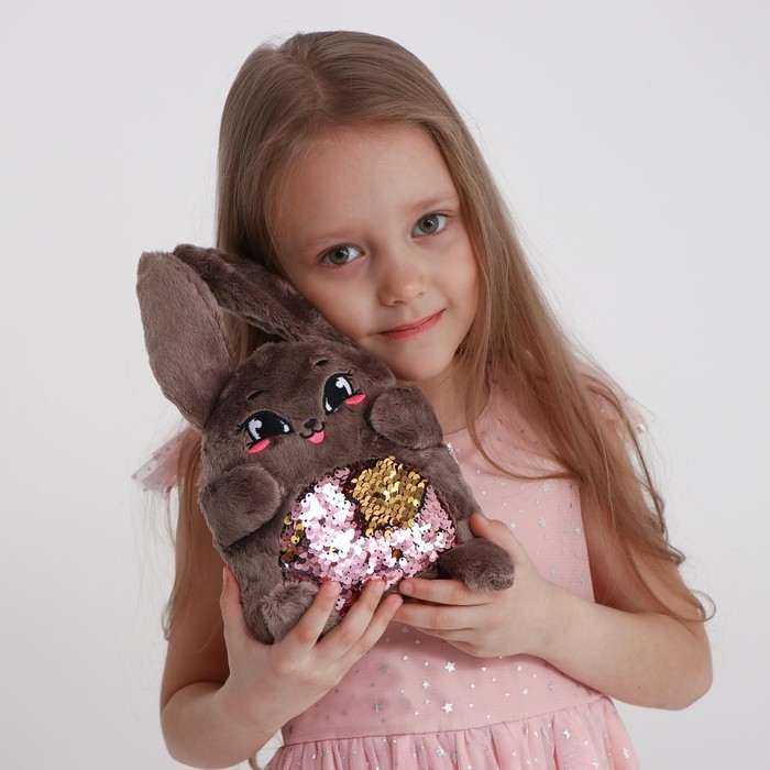 Мягкая игрушка «Зайка Софи», с пайетками, 16х8х17 см Мягкая игрушка «Зайка Софи», с пайетками, 16х8х17 см