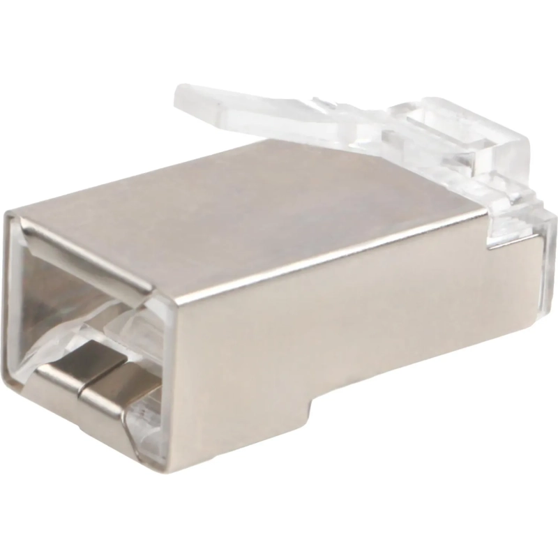 Вилка Cablexpert RJ-45 (8P8C) PLUG5SP кат5e экр, 30 микрон, (100 шт.), пак