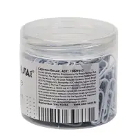 Скрепки 28 мм белые в пластиковой тубе 150 штук, TOP Calligrata