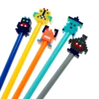 Ручка-прикол «Пиксели», гелевая, МИКС