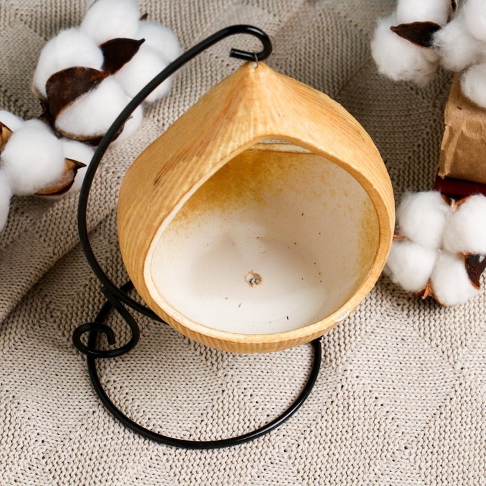 Горшок на подставке Горшок на подставке "Фонарик" бежевый, 10х15см