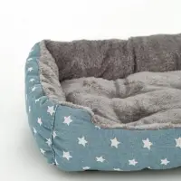 Лежанка для животных &laquo;Звезды&raquo;, 50&times;40&times;15 см, серая
