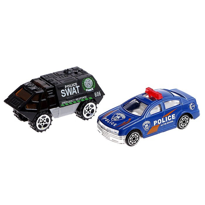 Парковка «Полицейский участок», с 2 металлическими машинами Парковка «Полицейский участок», с 2 металлическими машинами