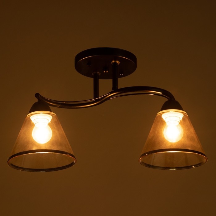 Люстра Люстра "Эдотт" 2хЕ27 40Вт черный 43х15х25 см BayerLux