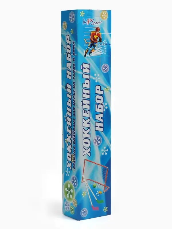 Набор для игры в хоккей (клюшка 2 шт., ворота 2 шт., шайба, мяч), МИКС