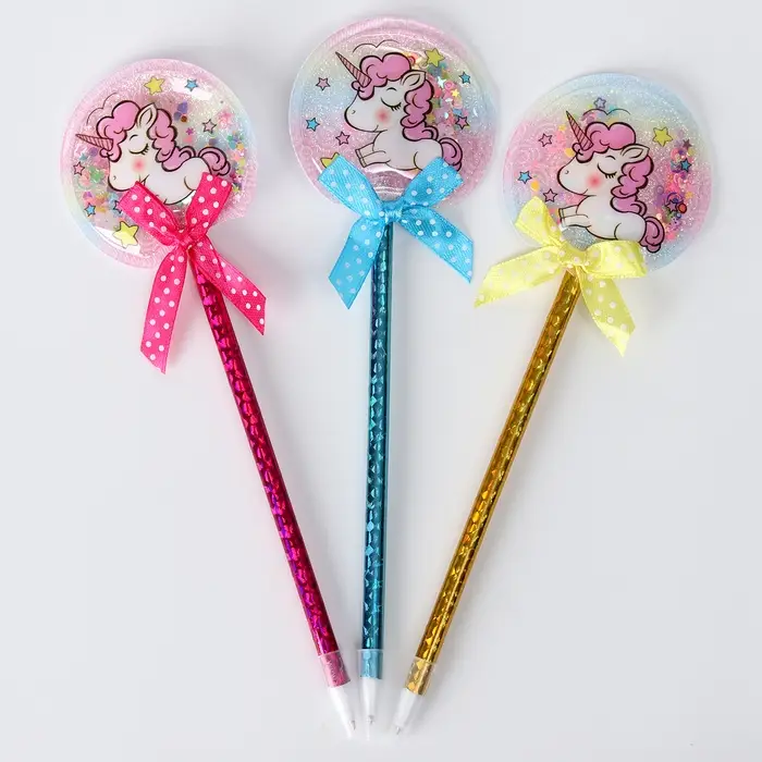 Ручка «Единорожек», синие чернила, МИКС