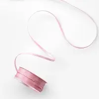 Лента атласная, 3 мм, 45&plusmn;1 м, жемчужно-розовая №135