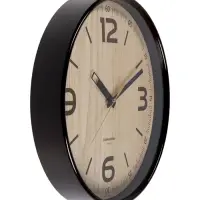 Часы настенные, интерьерные, плавный ход, d-30.5см, коричневые