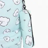 Рюкзак школьный &laquo;Мишки&raquo;, с пеналом, 3 кармана, 28&times;12&times;43 см, бирюзовый