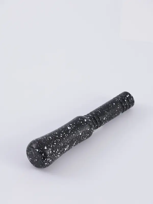 Ступка с пестиком &laquo;Чёрный камень&raquo;, 250 мл, 9&times;10 см, пластик, чёрная