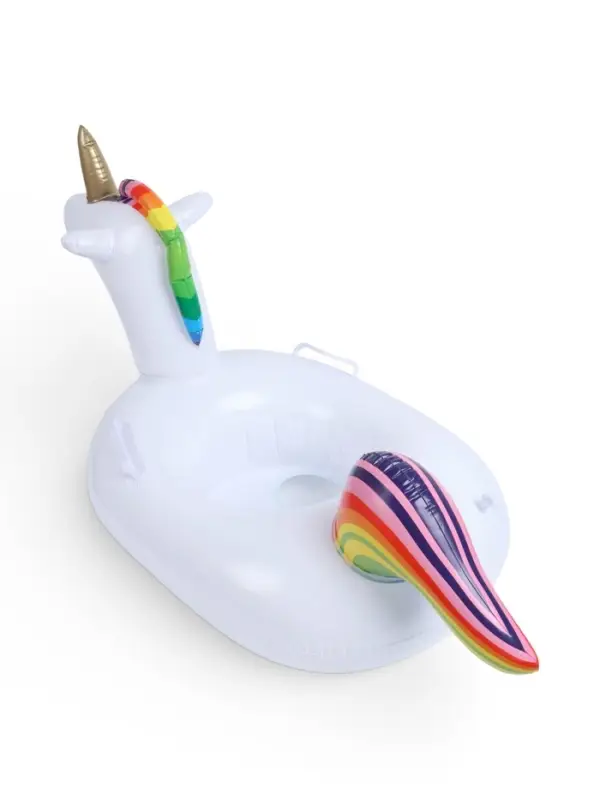 Круг для плавания &laquo;Единорог&raquo;, надувной, d=65 см, от 3 лет, с ручками, с сиденьем, белый