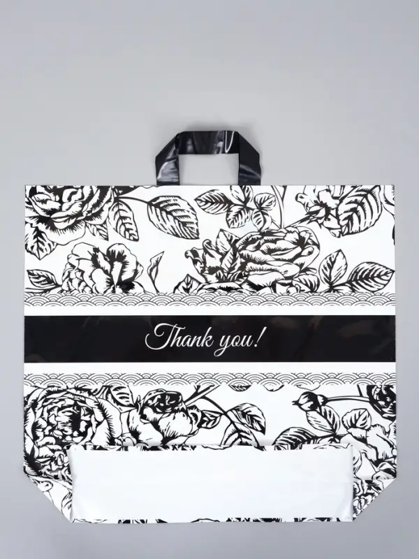 Пакет с петлевой ручкой "Растения" 50 х 45 х 8 см, 60 мкм