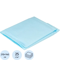 Простыня стерил. 210х140см спанбонд пл.25, голубая, 1шт./уп  Гекса