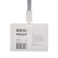 Бейдж горизонтальный Mazari Personality, 103 х 75 мм, на ленте, МИКС