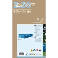 Бассейн каркасный INTEX Frame Set 28270NP, 220&times;150&times;60 см, от 6 лет, прямоугольный