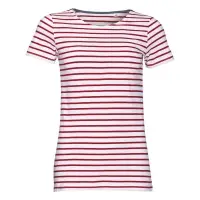Футболка Miles Women белая с красным, размер XS