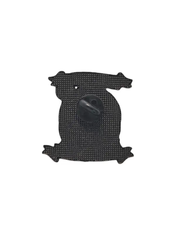 Значок «Котёнок» в тыкве, цветной в чёрном металле Значок «Котёнок» в тыкве, цветной в чёрном металле