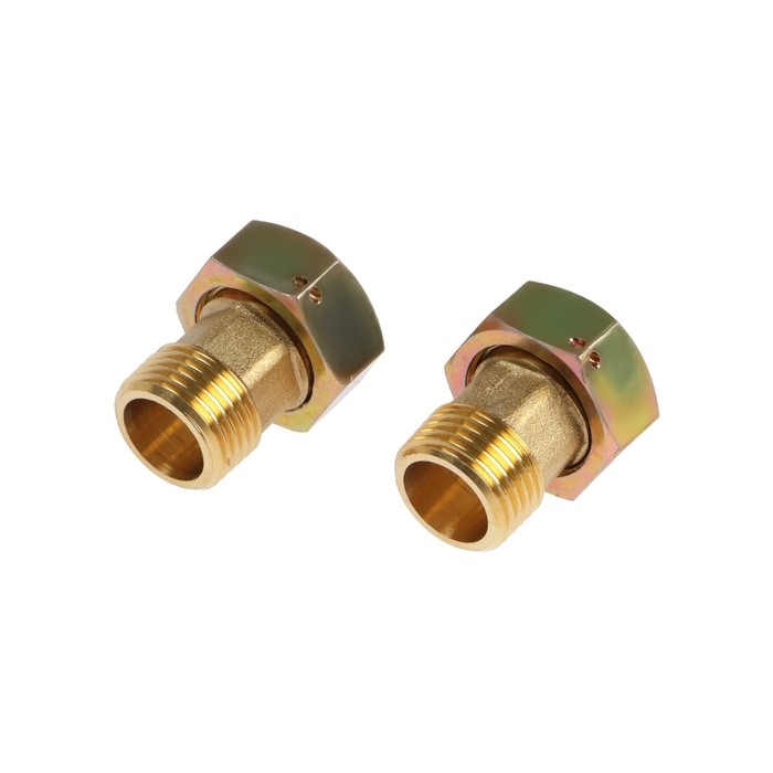 Комплект присоединения счетчиков воды 1/2 Комплект присоединения счетчиков воды 1/2", латунь