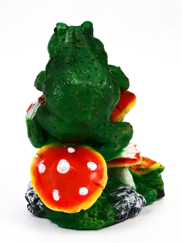 Садовая фигура 38 х 32 х см полистоун Лягушки и мухоморы