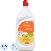 Средство для мытья посуды Luscan Лимон 1,35л флип-топ