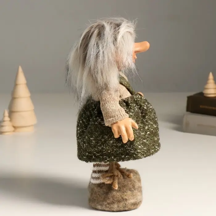 Кукла интерьерная Кукла интерьерная "Кикиморка в сарафане с заплаткой" 27,5 см