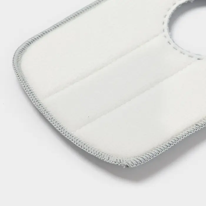 Насадка для швабры Raccoon, с вырезом, микрофибра, прямоугольная, 30&times;14.5 см, серая